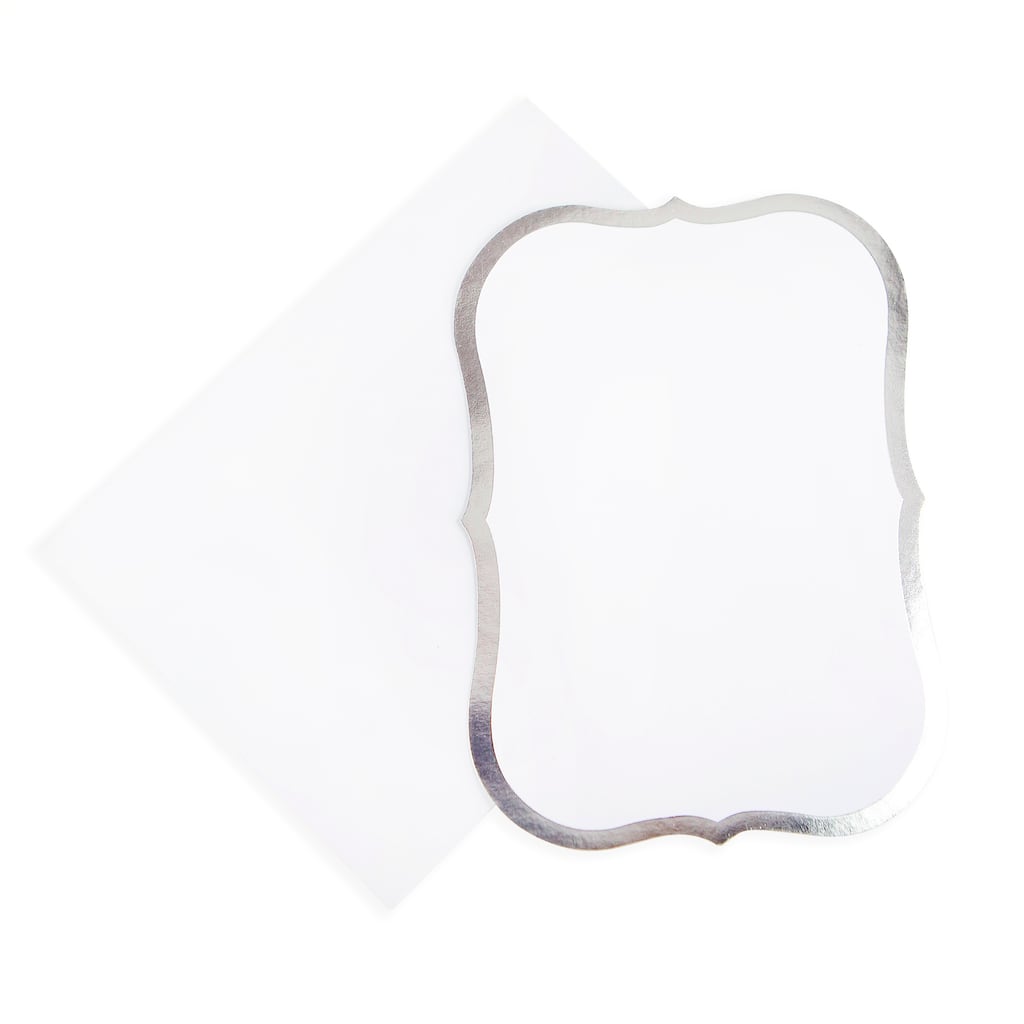 Silver Foil Flat Cards & Envelopes by Recollections™, 21" x 21" For Recollections Cards And Envelopes Templates